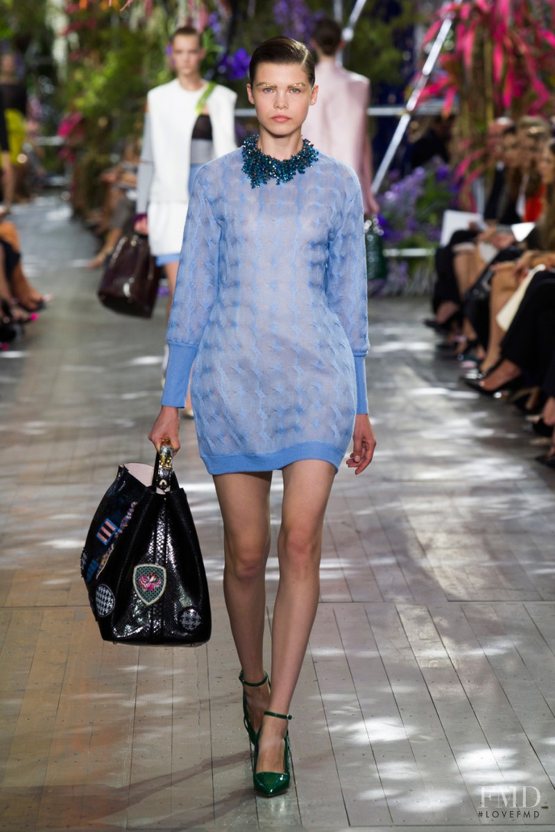 Olga Timokhina featured in  the Christian Dior fashion show for Spring/Summer 2014