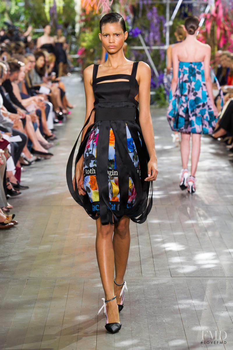 Mariana Santana featured in  the Christian Dior fashion show for Spring/Summer 2014
