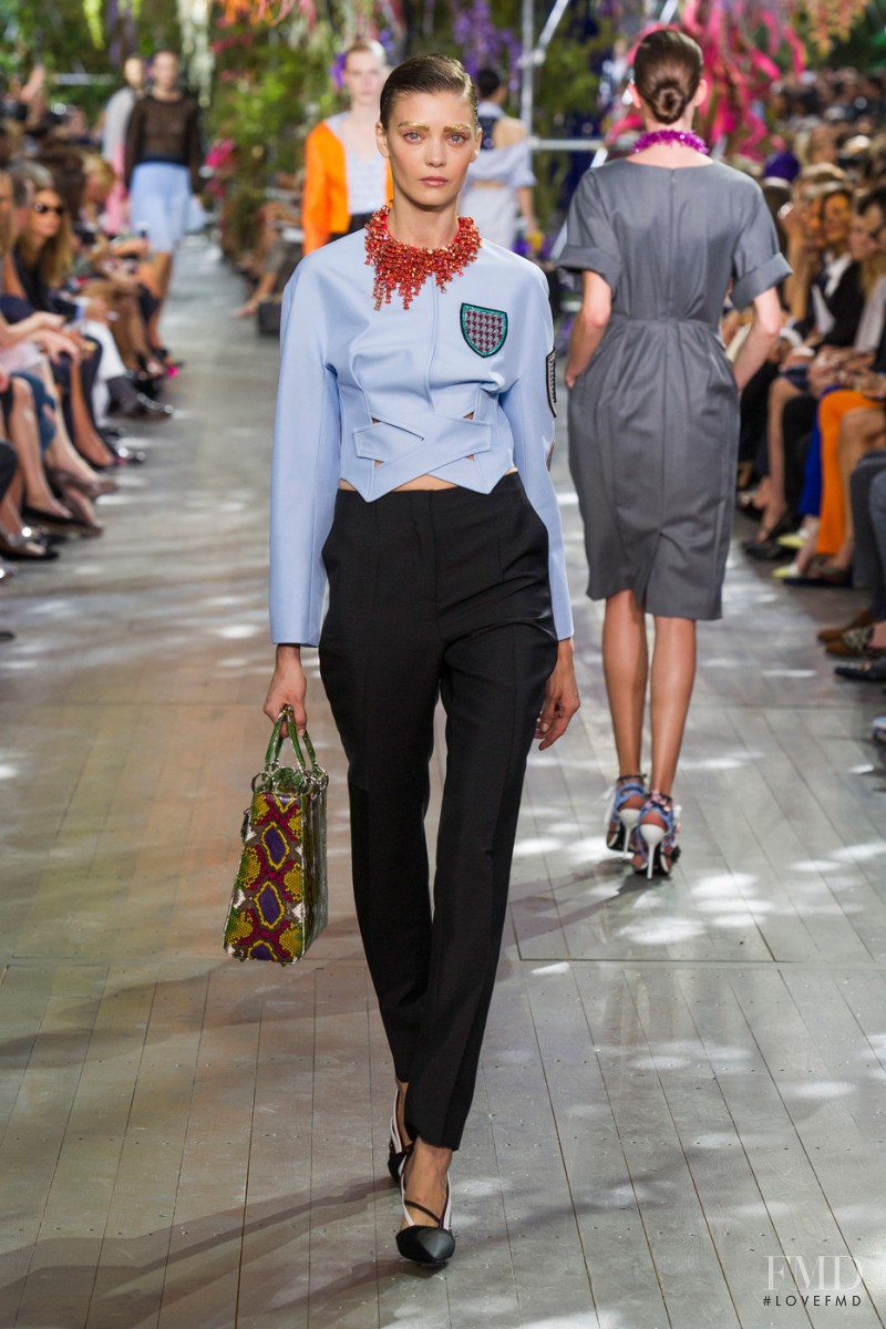Diana Moldovan featured in  the Christian Dior fashion show for Spring/Summer 2014