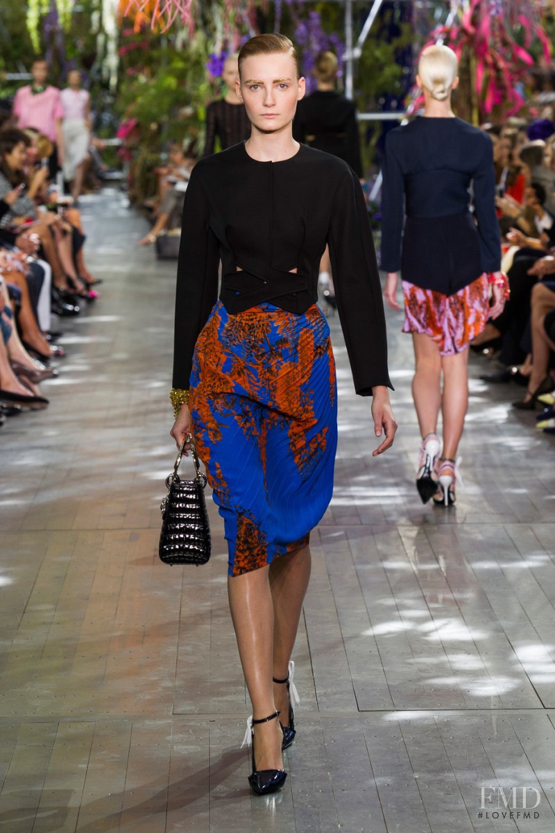 Franciska Gall featured in  the Christian Dior fashion show for Spring/Summer 2014