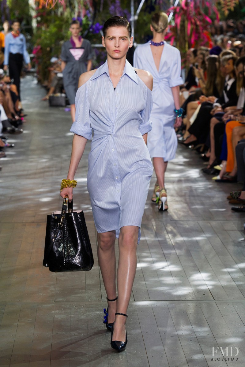 Katlin Aas featured in  the Christian Dior fashion show for Spring/Summer 2014
