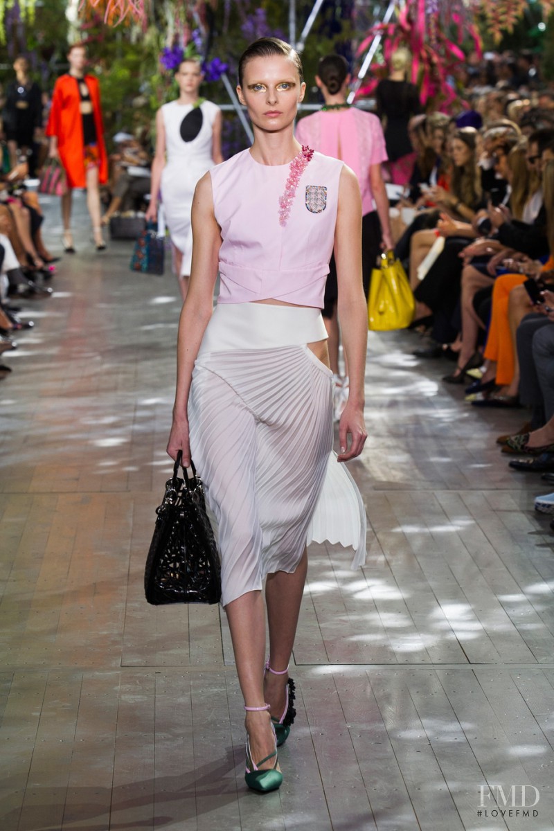 Vasilisa Pavlova featured in  the Christian Dior fashion show for Spring/Summer 2014