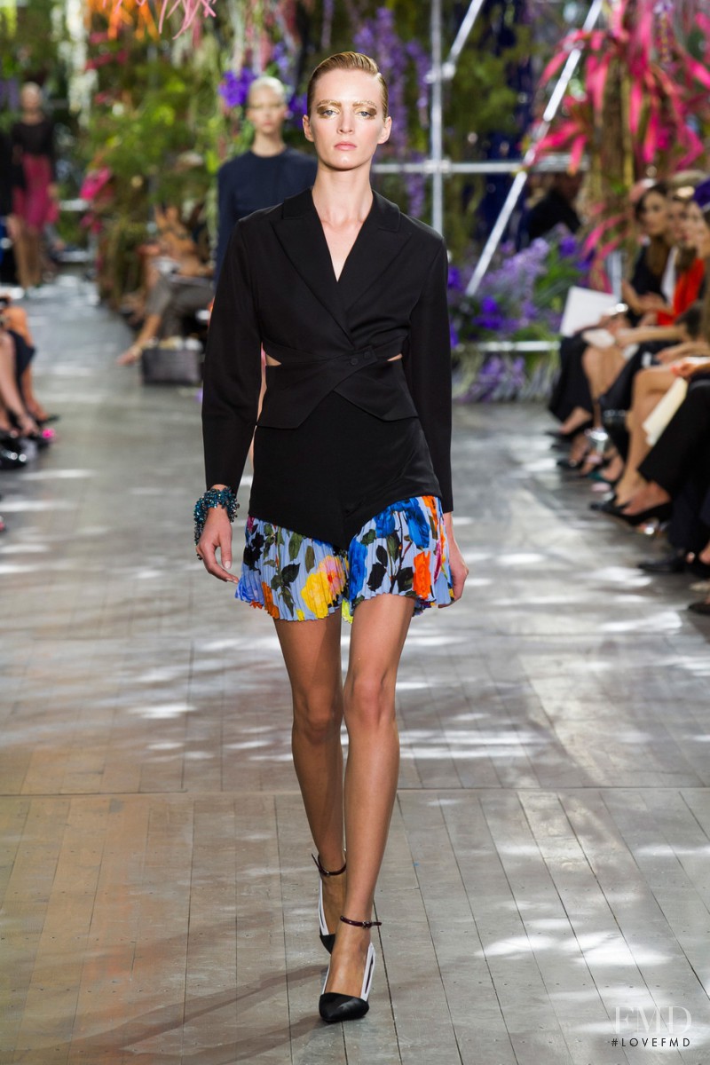 Daria Strokous featured in  the Christian Dior fashion show for Spring/Summer 2014
