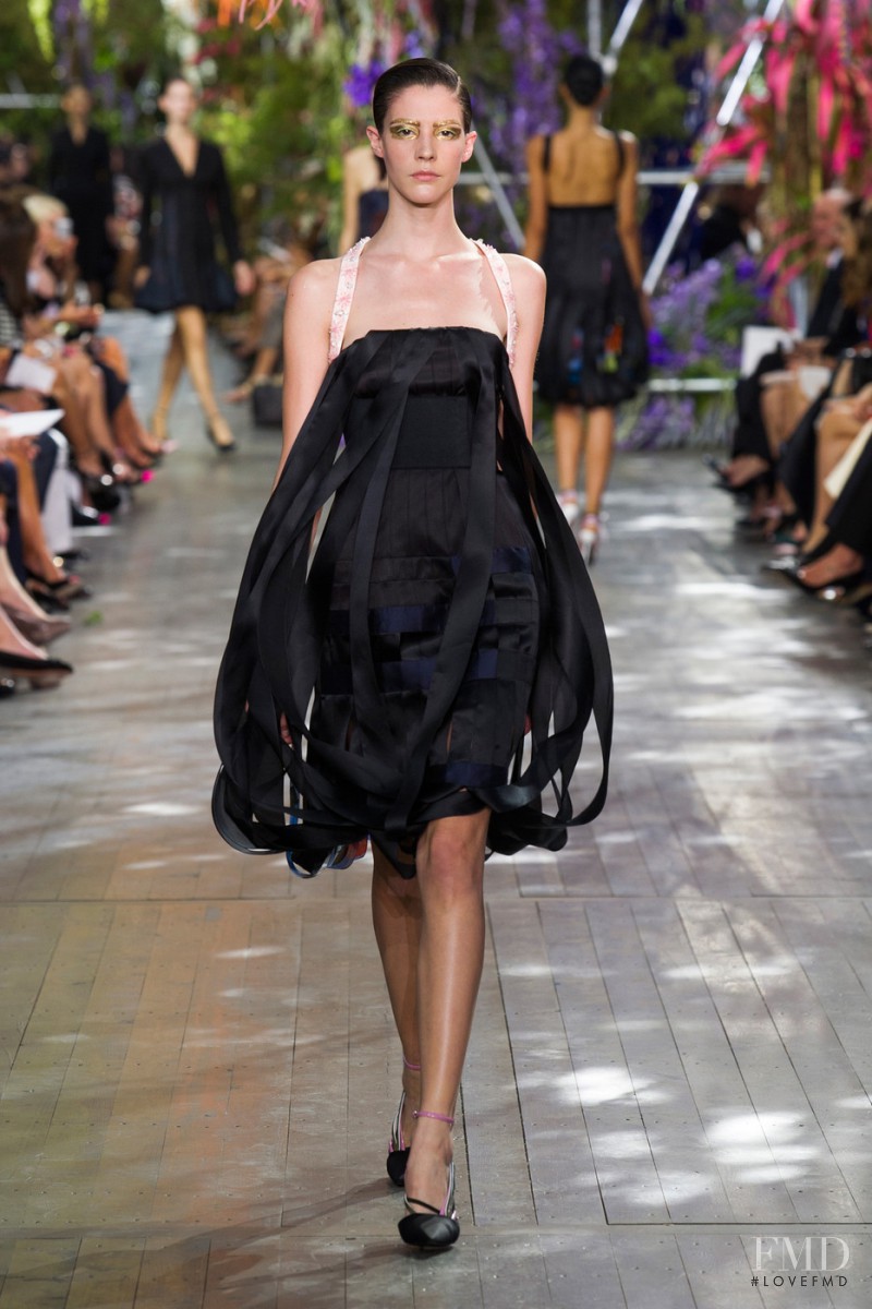 Carla Ciffoni featured in  the Christian Dior fashion show for Spring/Summer 2014