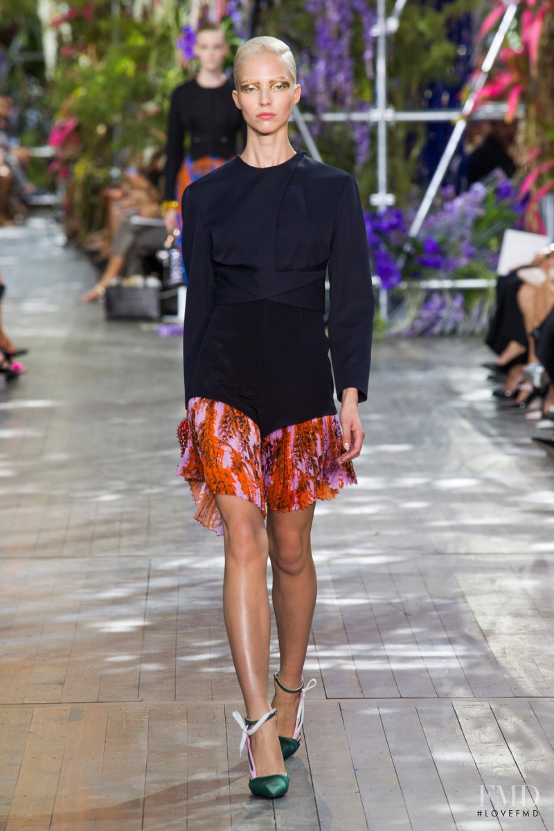 Sasha Luss featured in  the Christian Dior fashion show for Spring/Summer 2014