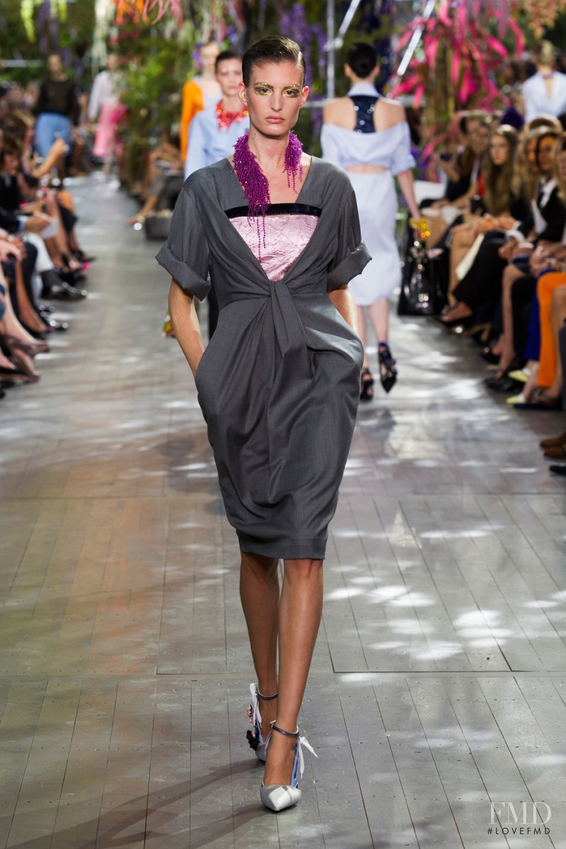 Elodia Prieto featured in  the Christian Dior fashion show for Spring/Summer 2014