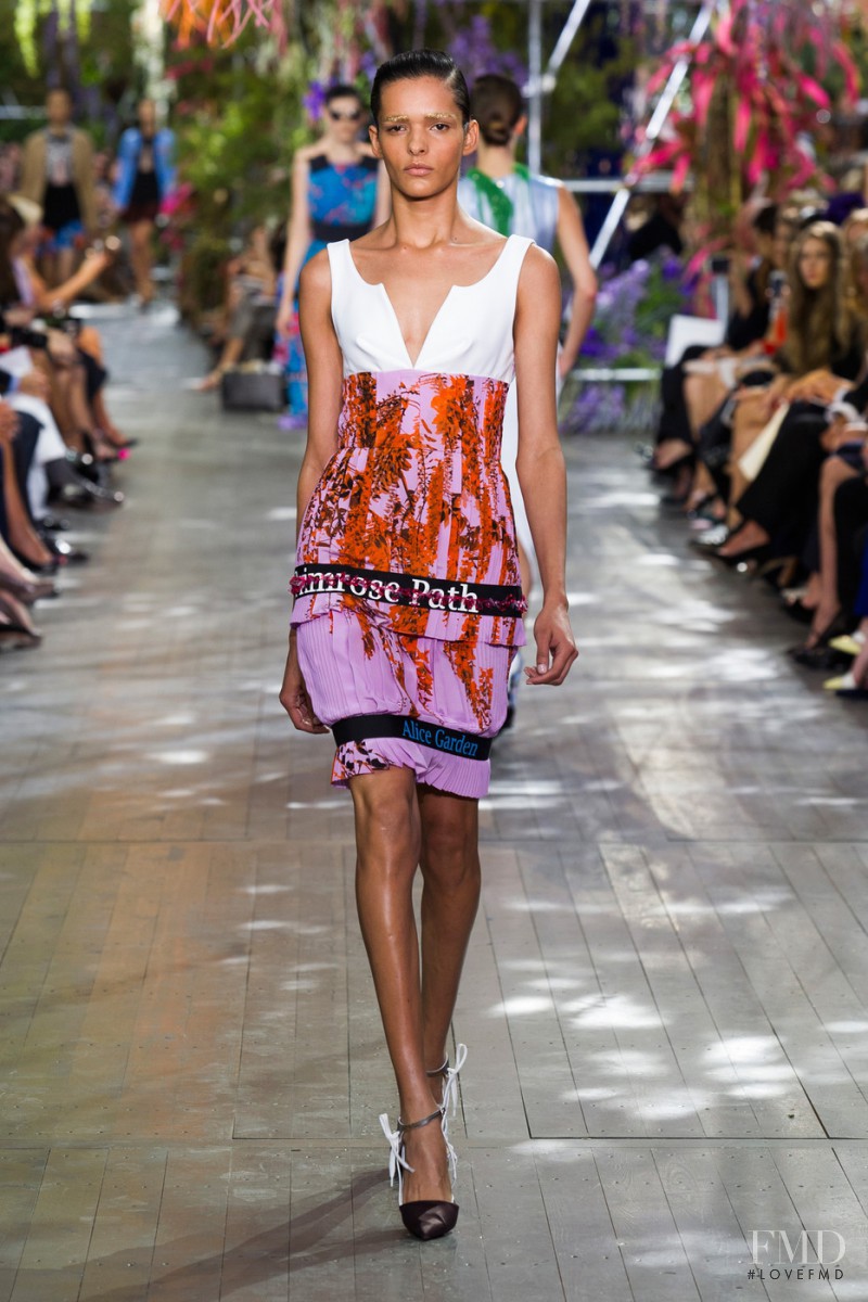 Simone Carvalho featured in  the Christian Dior fashion show for Spring/Summer 2014