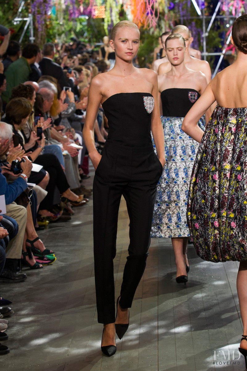 Anabela Belikova featured in  the Christian Dior fashion show for Spring/Summer 2014