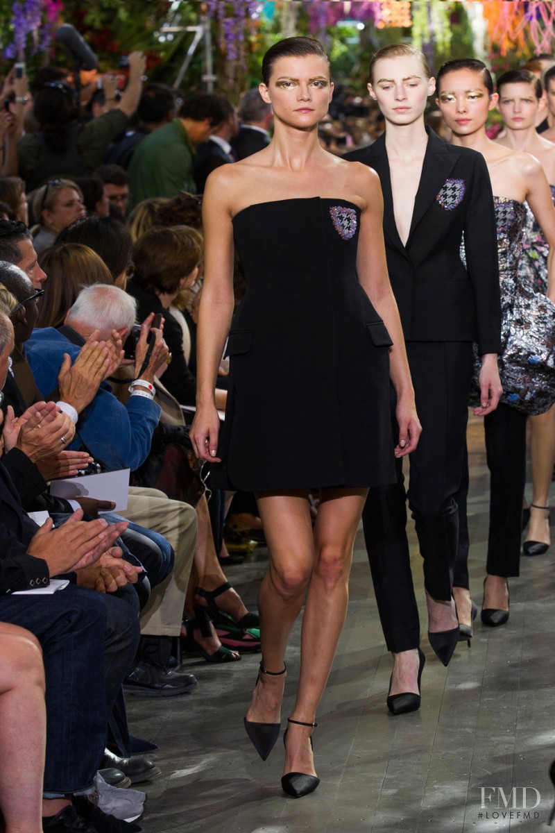 Kasia Struss featured in  the Christian Dior fashion show for Spring/Summer 2014