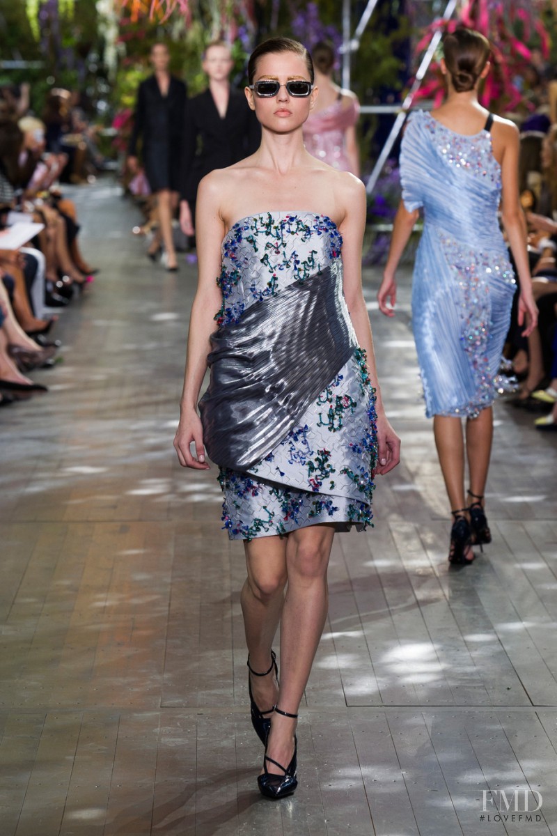 Isis Bataglia featured in  the Christian Dior fashion show for Spring/Summer 2014