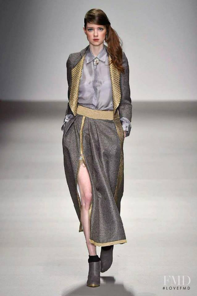 Jessica Burley featured in  the Bora Aksu fashion show for Autumn/Winter 2015