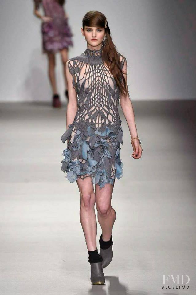 Luba Hryniv featured in  the Bora Aksu fashion show for Autumn/Winter 2015