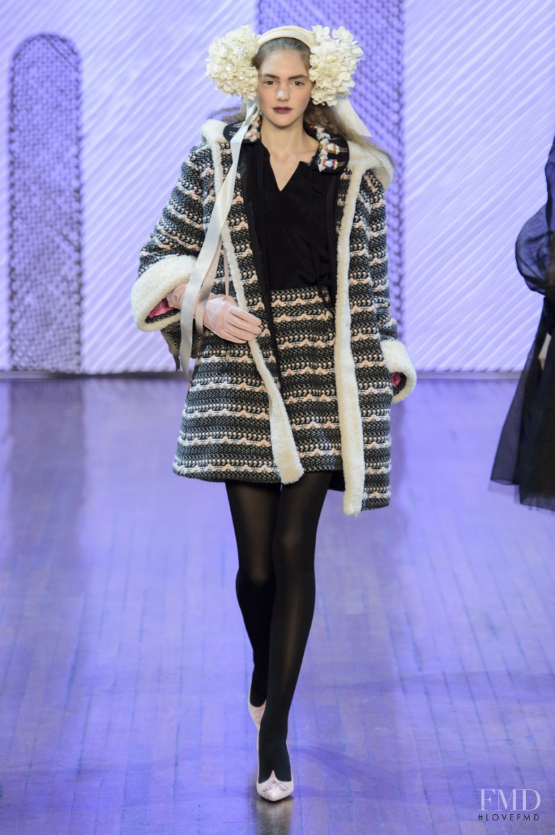 Madison Whittaker featured in  the Olympia Le-Tan fashion show for Autumn/Winter 2015