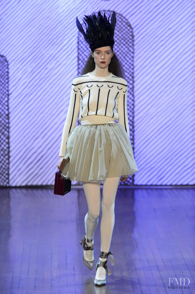 Jessica Burley featured in  the Olympia Le-Tan fashion show for Autumn/Winter 2015