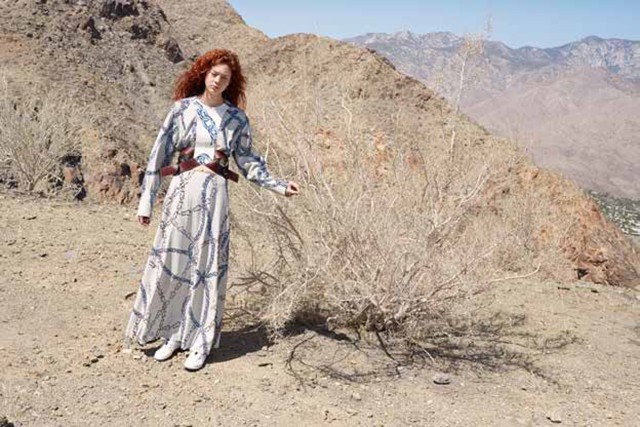 Natalie Westling featured in  the Louis Vuitton lookbook for Resort 2016