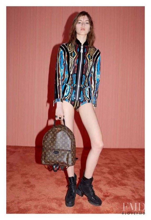 Valery Kaufman featured in  the Louis Vuitton lookbook for Resort 2016