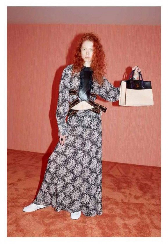 Varvara Shutova featured in  the Louis Vuitton lookbook for Resort 2016