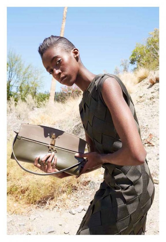 Viviane Oliveira featured in  the Louis Vuitton lookbook for Resort 2016