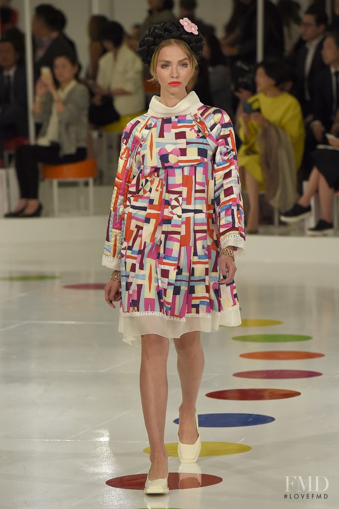 Sasha Luss featured in  the Chanel fashion show for Resort 2016