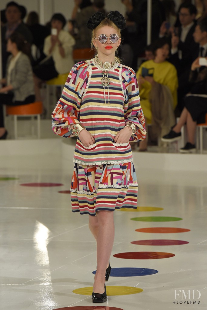 Stella Lucia featured in  the Chanel fashion show for Resort 2016