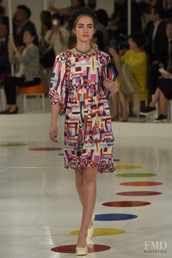 Maartje Verhoef featured in  the Chanel fashion show for Resort 2016