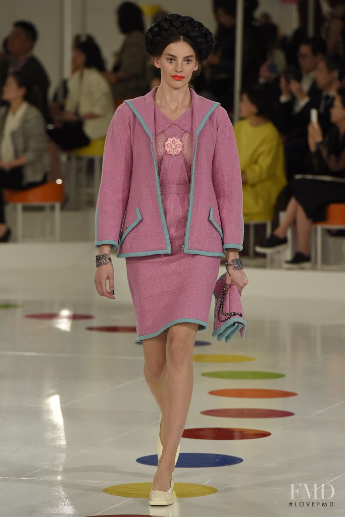 Amanda Murphy featured in  the Chanel fashion show for Resort 2016