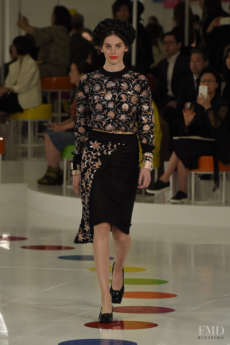 Amanda Murphy featured in  the Chanel fashion show for Resort 2016