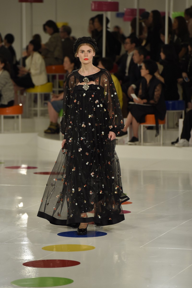 Alexandra Elizabeth Ljadov featured in  the Chanel fashion show for Resort 2016