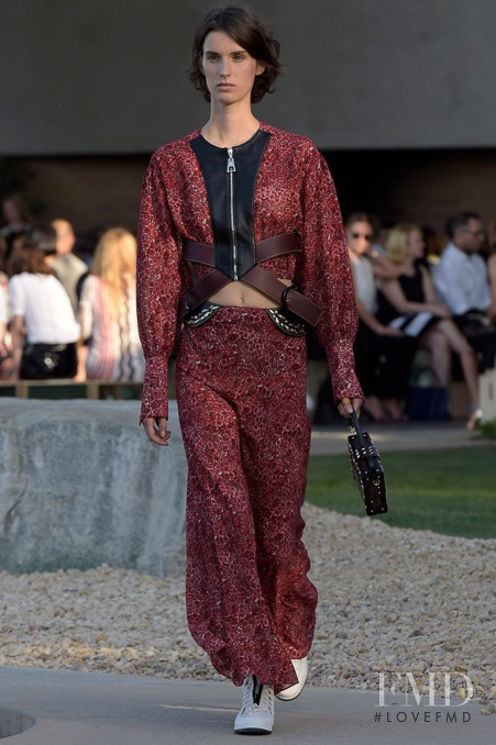 Marte Mei van Haaster featured in  the Louis Vuitton fashion show for Resort 2016
