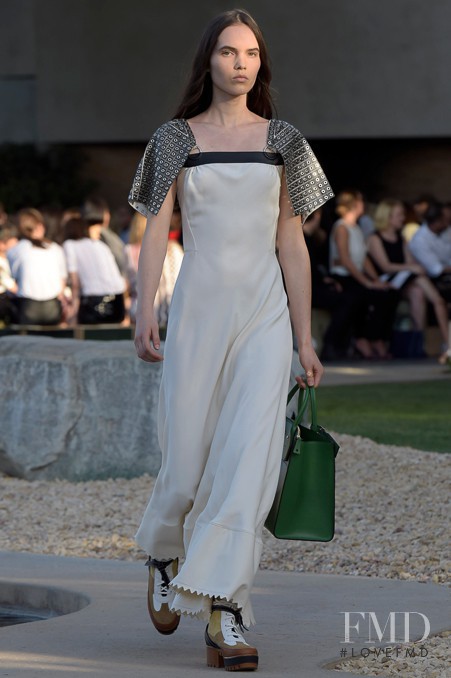 Lily Stewart featured in  the Louis Vuitton fashion show for Resort 2016