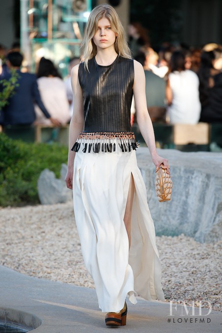 Ola Rudnicka featured in  the Louis Vuitton fashion show for Resort 2016