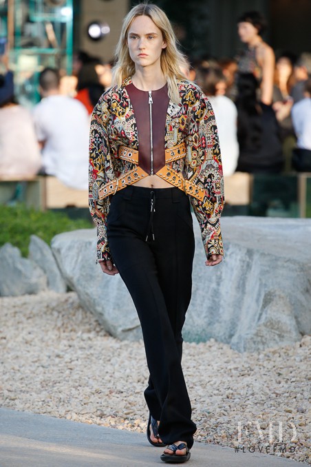 Harleth Kuusik featured in  the Louis Vuitton fashion show for Resort 2016