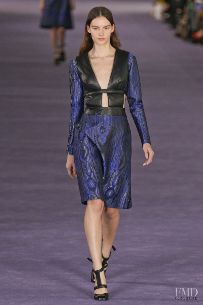 Sara Blomqvist featured in  the Christopher Kane fashion show for Autumn/Winter 2012