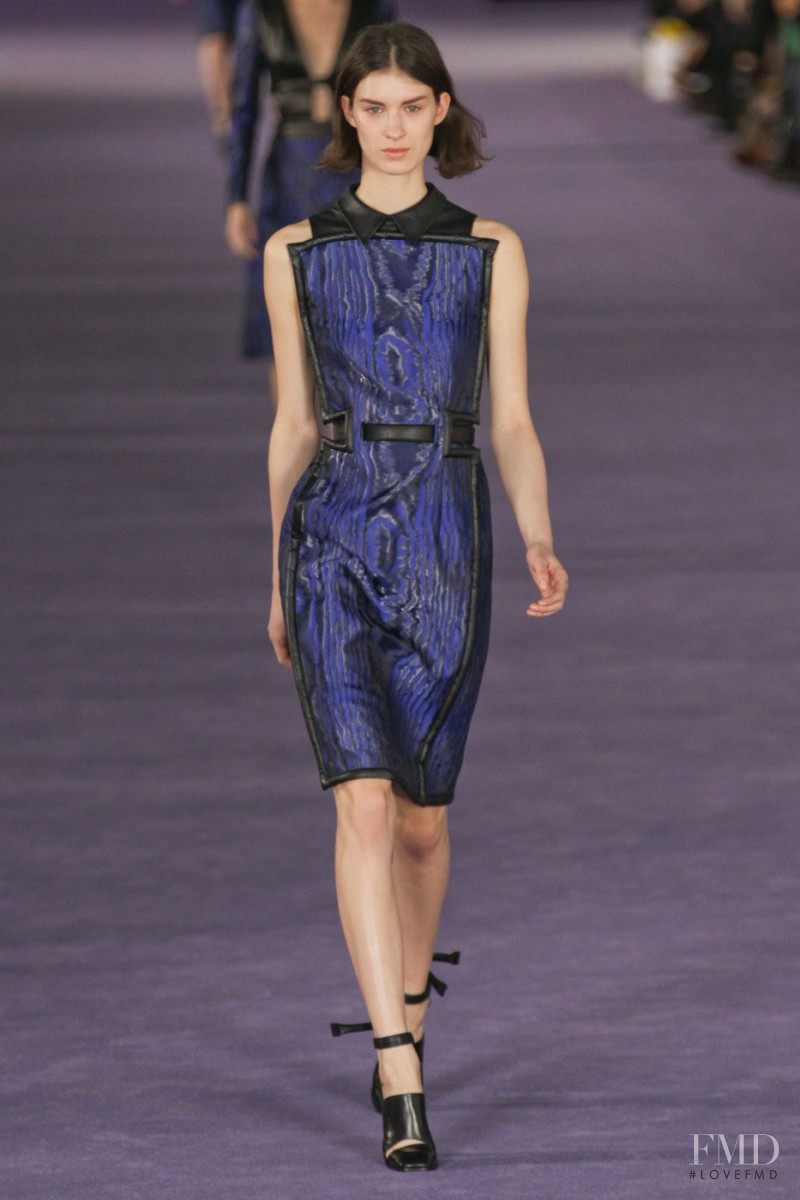 Marte Mei van Haaster featured in  the Christopher Kane fashion show for Autumn/Winter 2012