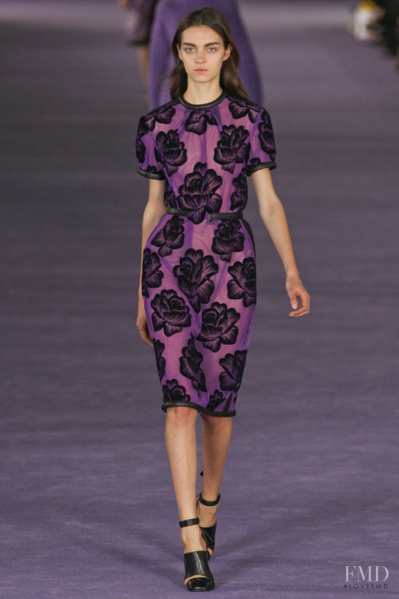 Magda Laguinge featured in  the Christopher Kane fashion show for Autumn/Winter 2012