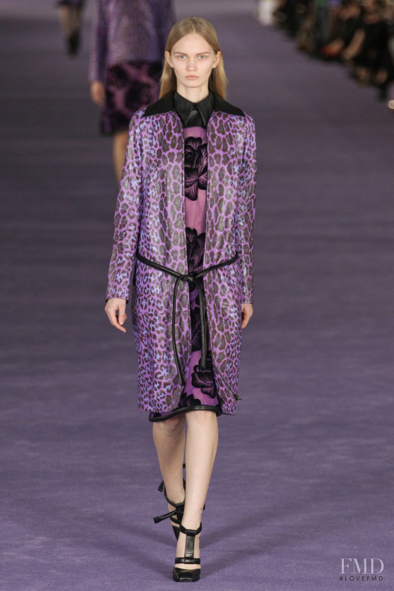 Ksenia Malanova featured in  the Christopher Kane fashion show for Autumn/Winter 2012