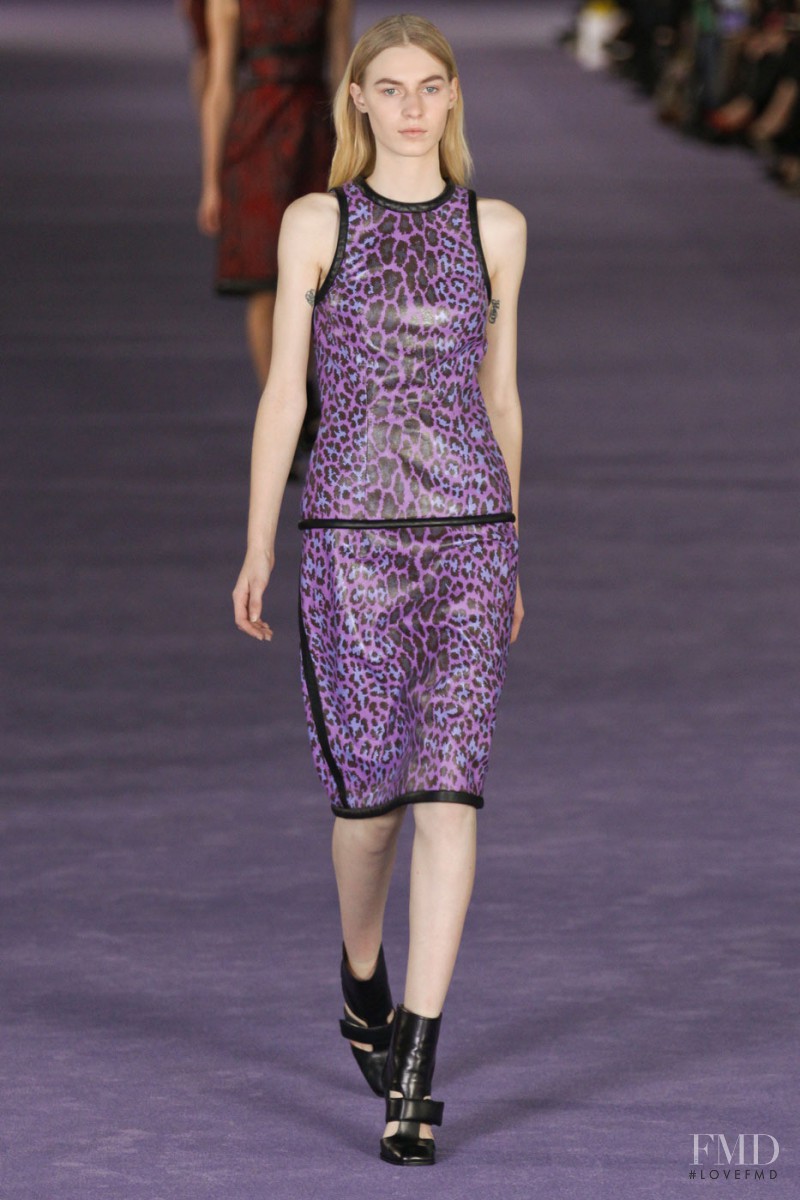 Julia Nobis featured in  the Christopher Kane fashion show for Autumn/Winter 2012