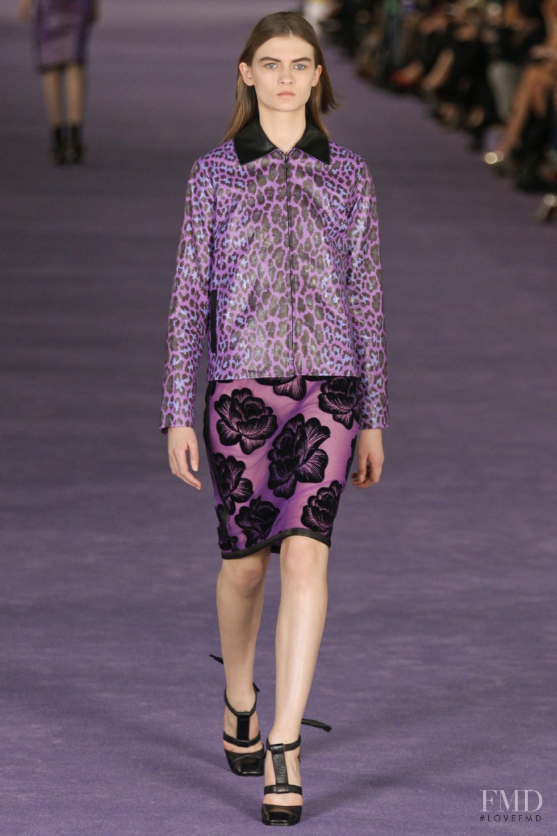 Lara Mullen featured in  the Christopher Kane fashion show for Autumn/Winter 2012