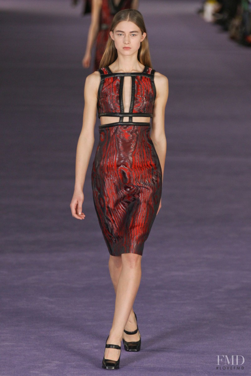 Ewelina Kruszewska featured in  the Christopher Kane fashion show for Autumn/Winter 2012