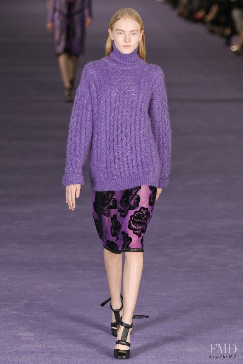 Maja Salamon featured in  the Christopher Kane fashion show for Autumn/Winter 2012