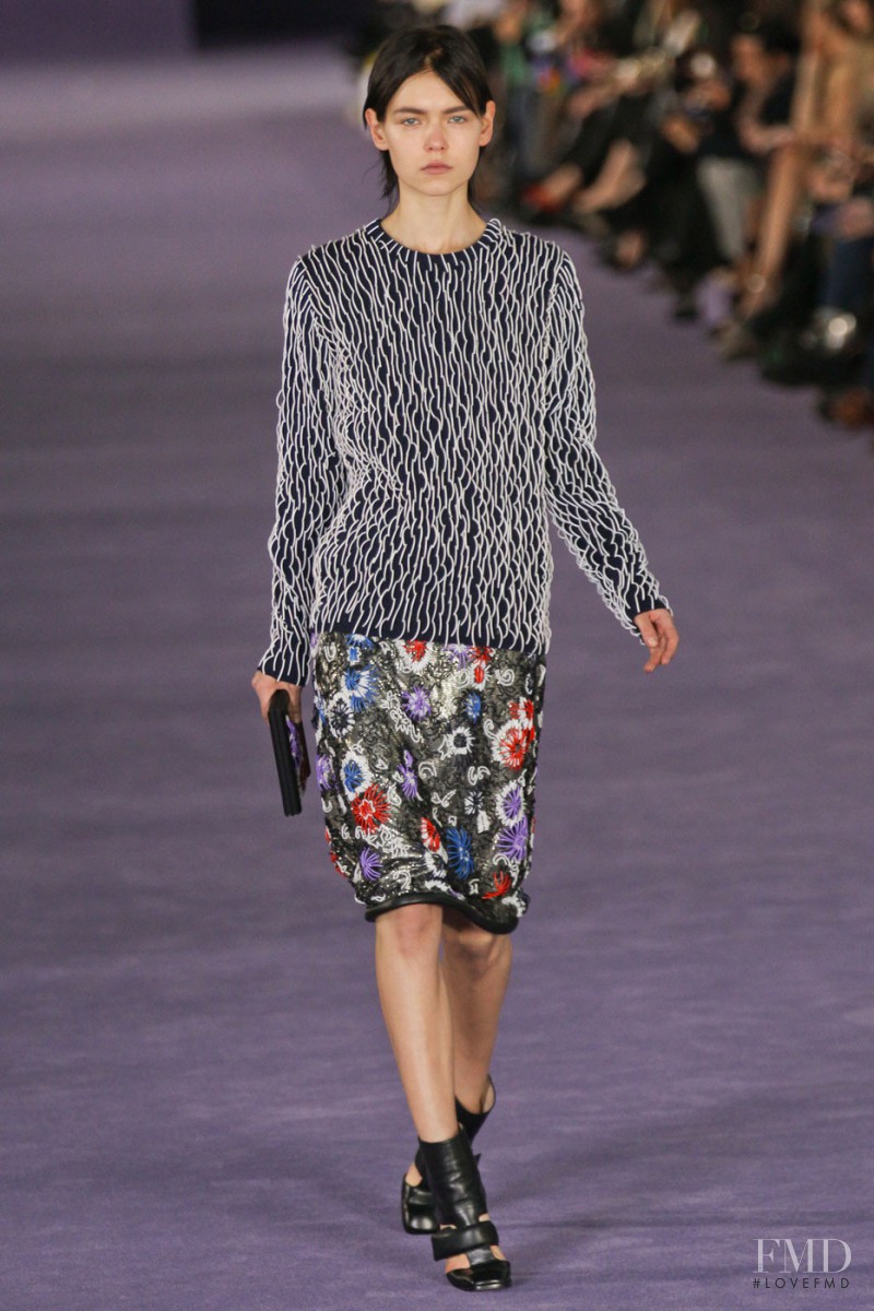 Kolfinna Kristofersdottir featured in  the Christopher Kane fashion show for Autumn/Winter 2012