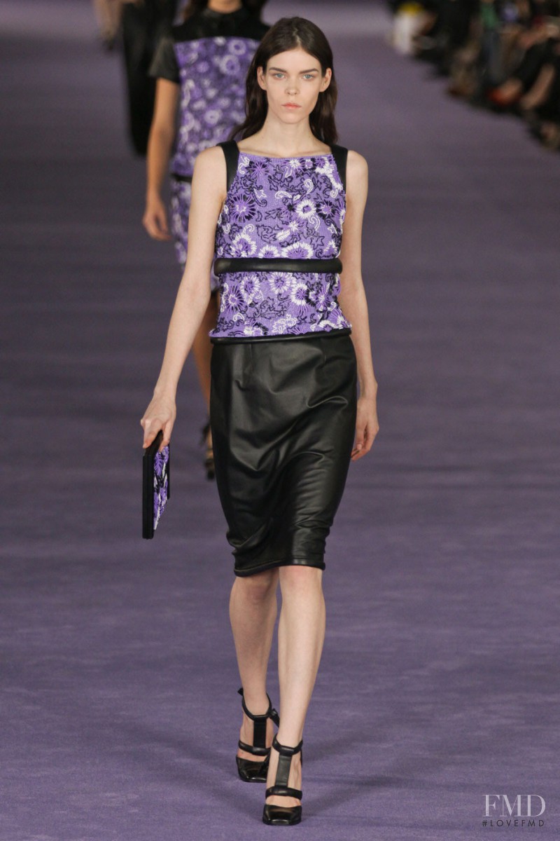 Meghan Collison featured in  the Christopher Kane fashion show for Autumn/Winter 2012