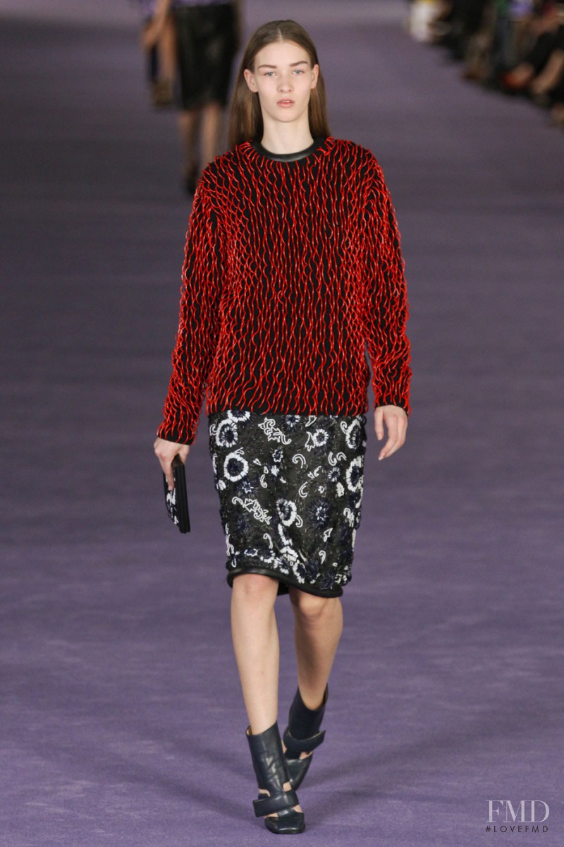 Elena Bartels featured in  the Christopher Kane fashion show for Autumn/Winter 2012