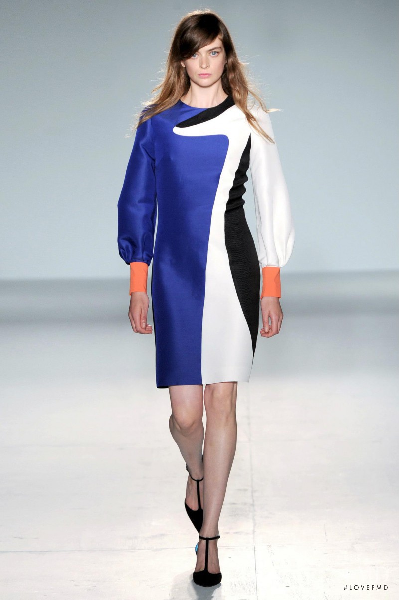 Antonia Wilson featured in  the Roksanda Ilincic fashion show for Spring/Summer 2013