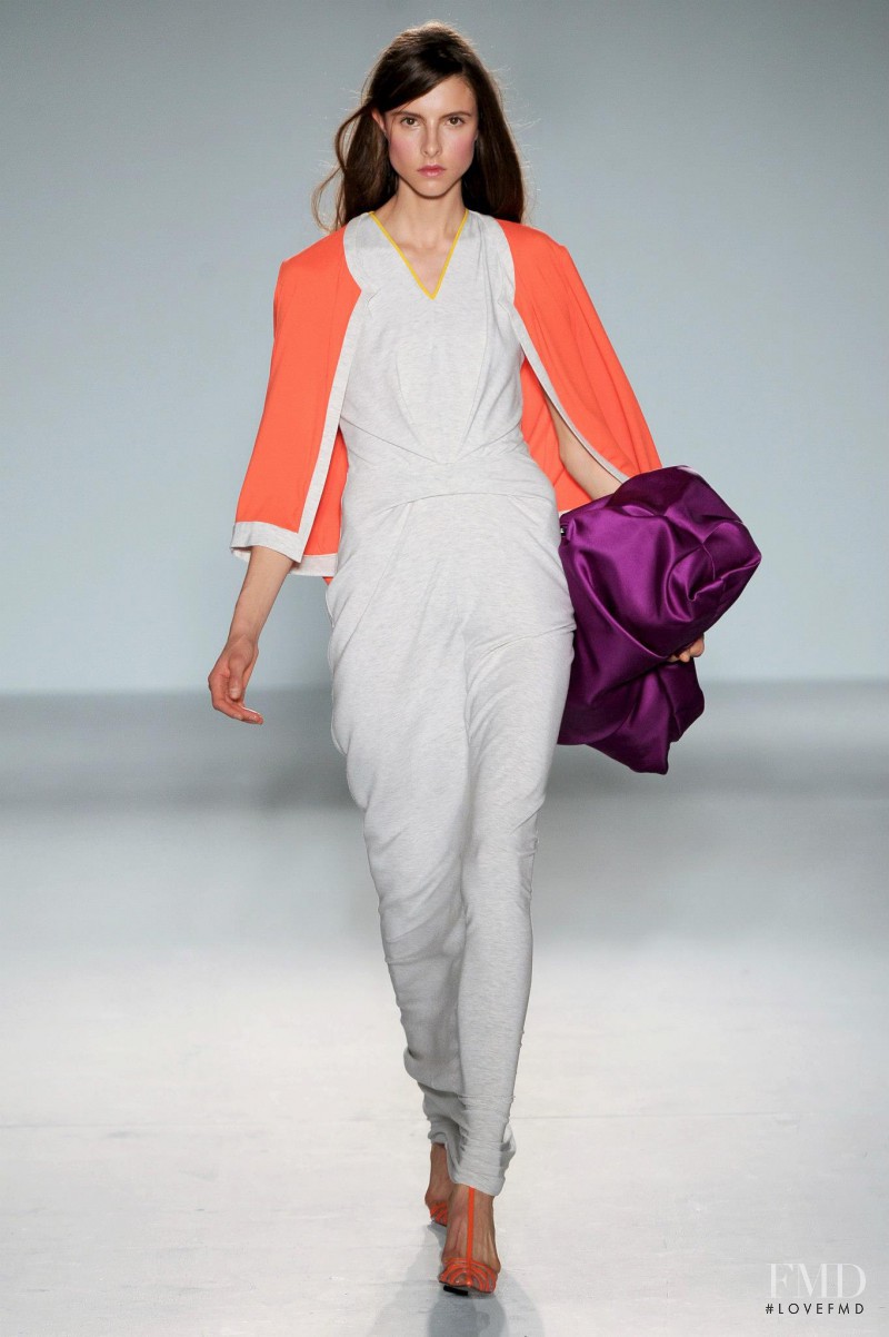 Isaac Lindsay featured in  the Roksanda Ilincic fashion show for Spring/Summer 2013