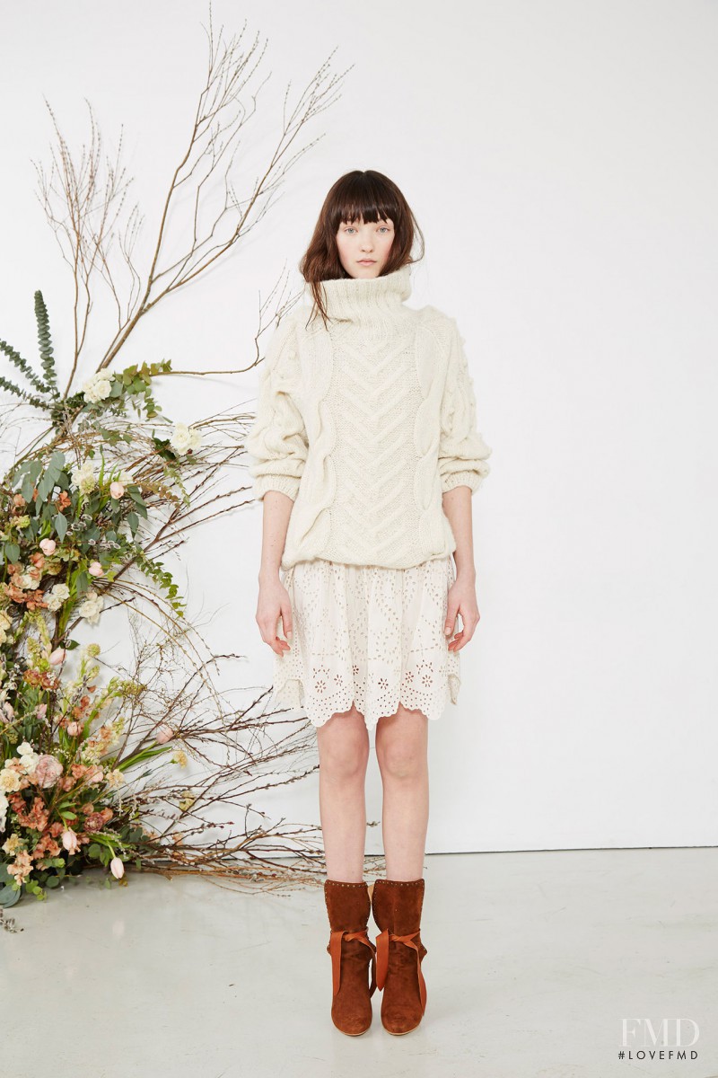 Angela Longton featured in  the Ulla Johnson fashion show for Autumn/Winter 2015