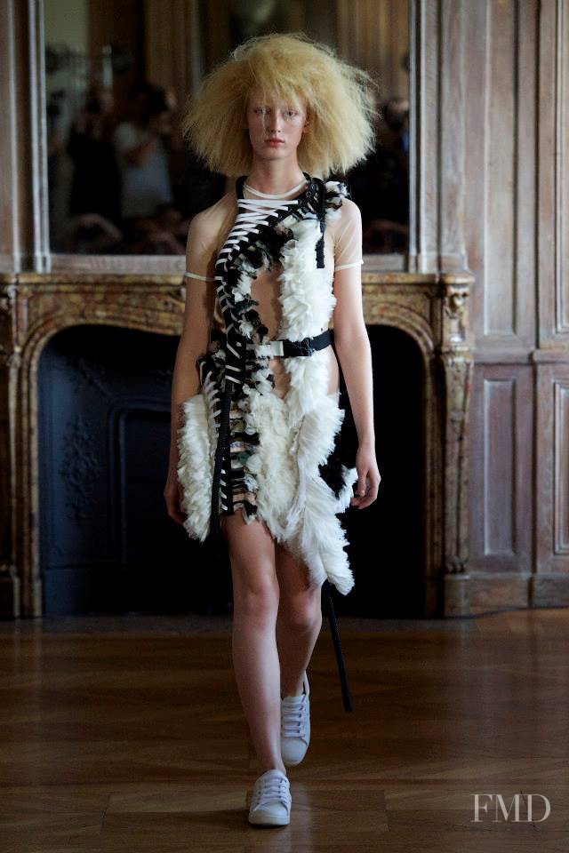 Laura Hagested featured in  the Anne Sofie Madsen fashion show for Spring/Summer 2015