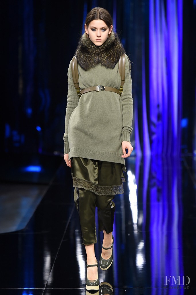 Vivienne Rohner featured in  the Hogan fashion show for Autumn/Winter 2015