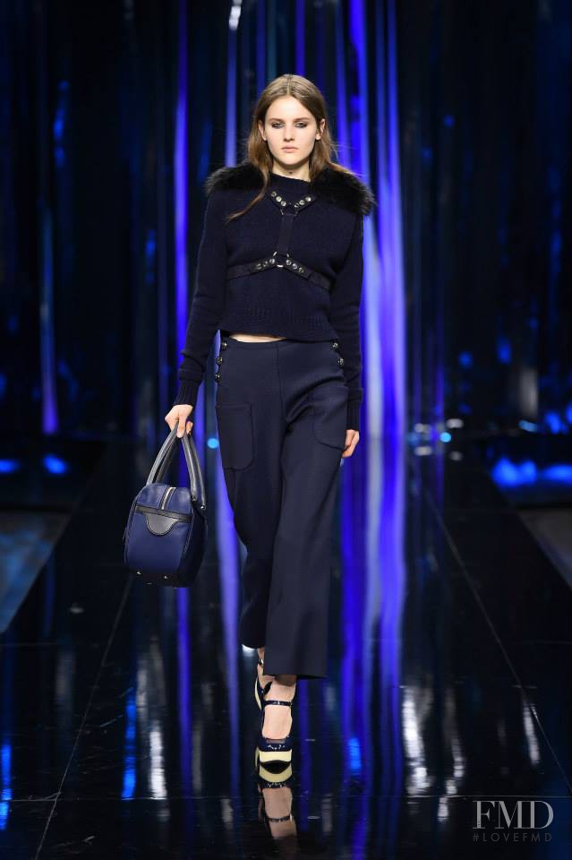 Luba Hryniv featured in  the Hogan fashion show for Autumn/Winter 2015