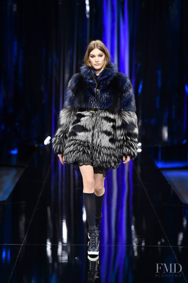 Irina Nikolaeva featured in  the Hogan fashion show for Autumn/Winter 2015